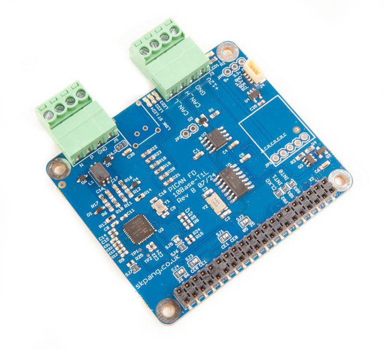 PiCAN FD Board with 10Base-T1L for Raspberry Pi